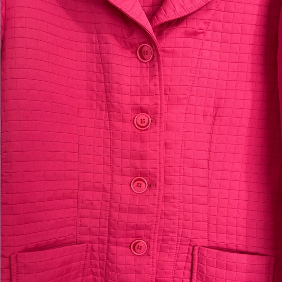 Womens Harve Benard Hot Pink Quilted Barn Jacket Size 12 Lightweight - Picture 2 of 9